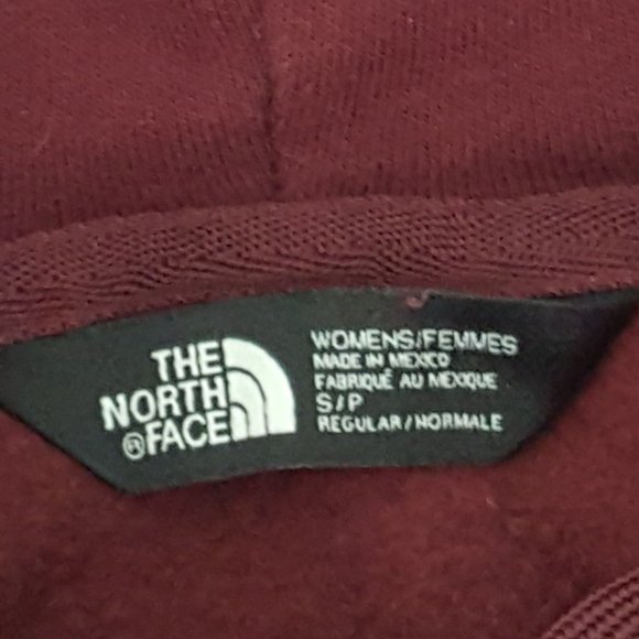 Women's THE NORTH FACE Hoodies & Sweatshirts Size S/P Burgundy - Picture 7 of 8